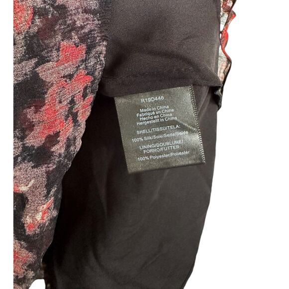 RACHEL ZOE Women's Chiffon CADEN DRESS 100% Silk Lined - Size 0 Floral Multi - Picture 10 of 12